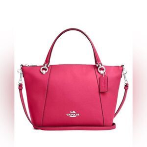 🔥🎁NWT! Coach KACEY Satchel Leather Handbag Bright Violet Msrp:$378.00
